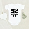 thumbnail image 2 of Newbabywishes - Little Gentleman Mustache Baby Clothes for Boys - Lil Man Baby Clothing, 2 of 4