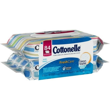 Cottonelle Flushable Cleansing Cloths Refills, Fresh Care, 42 per pack, 2 ea (Pack of 3)