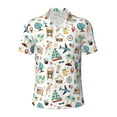 thumbnail image 2 of Daiia Travel1 Pattern Men’s Polo Shirts,Solid Deck Shirt,Classic Fit, Breathable Cotton Polo for Casual and Sport Wear-3X-Large, 2 of 7