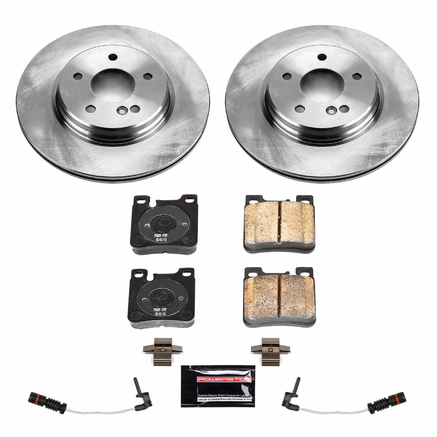 PowerStop Rear Stock Replacement Brake Pad and Rotor Kit Fits: CHRYSLER MERCEDES-BENZ Select Models KOE5053