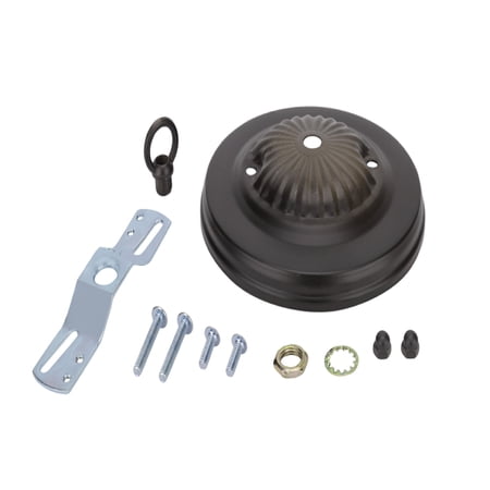 UPC: 0810027064615 | Aspen Creative 21521-11 Traditional Light Fixture Canopy Kit  5  Diameter with Collar Loop  7/16  Center Hole  Oil Rubbed Bronze