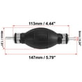 thumbnail image 3 of Unique Bargains 4pcs 6mm 1/4" Rubber Fuel Transfer Vacuum Fuel Line Hand Primer Bulb Fuel Pump Line Hose Hand Primer for Car Marine Boat Diesel, 3 of 6