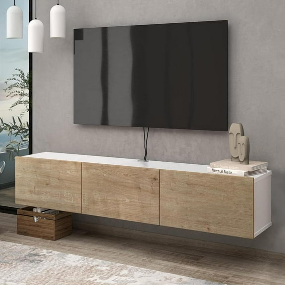 Atelier Mobili Floating TV Stand, TV Stand up to 75 inch TV
