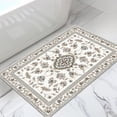 thumbnail image 6 of CCTFS Area Rugs for Living Room Bedroom Dining Room, Machine Washable Large Print Boho Vintage Tribal Aesthetic Carpet, Stain Resistant Floor Cover, Non Slip Low Pile Kitchen Rugs (Beige 2x3ft), 6 of 7