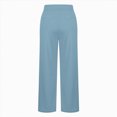 thumbnail image 4 of mgoYE Girls Flare Leggings,High Waist Bell Bottom Pants for Kids, Kids Flare Pants(Sky Blue,12-13 Years), 4 of 5