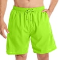 thumbnail image 2 of DDAPJ pyju Mens Beach Shorts Quick Dry Swim Trunks Lightweight Drawstring Surfing Board Shorts with Pockets Green L, 2 of 6