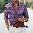 thumbnail image 1 of Camisa hawaiana de manga larga para hombre, camisa de cuello de moda, nueva camisa ligera y cómoda para exteriores de alta definición, talla 6XL, 1 of 6