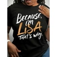 thumbnail image 1 of Women's Casual T-Shirt with Letter Print - Crew Neck, Short Sleeve, Machine WashableFather's Day, MoCamisetas para mujer, lindas camisetas con estampado gráfico, de manga corta, estilo casual, para ve, 1 of 7