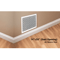 thumbnail image 3 of Achtek Air Return 14"x20" (Overall Size 16"x22") | Cast Aluminum Air Grille | HVAC Duct Cover for Home Ventilation, 3 of 12