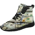 thumbnail image 5 of Aidianart Mens Dollar High Top Shoes High Top Sneakers Size 6, 5 of 5