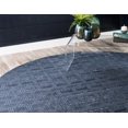 thumbnail image 2 of Jill Zarin’s Uptown Round Geometric Modern Area Rugs, Navy, 2 of 8