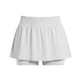thumbnail image 6 of Women's Casual Solid Color Summer Elastic Waist Stretchy Pants, Mid Waisted Fit, Loose Soft Fabric, Lounge Athletic Gym, Yoga Running Fitness | VerBelle,White S, 6 of 7