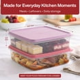 thumbnail image 3 of SIGNORAWARE 2‑Pack 3L Airtight Food Storage Containers – Leakproof, Pink & Purple, 3 of 8
