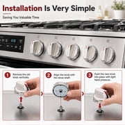 5 Pcs Gas Stove Burner Control Knob DG64-00473A Compatible with Samsung Range Oven