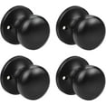 thumbnail image 1 of Matte Door Knob Passage Function Passage Door Knob for Hall and Closet Door Lockset NonLocking Round Ball Doorknob Colonial Style Door Handle Knob Left and Right Open, 1 of 7