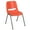 Orange, variant on Flash Furniture HERCULES Series 880 lb. Capacity Orange Ergonomic Shell Stack Chair with Gray Frame