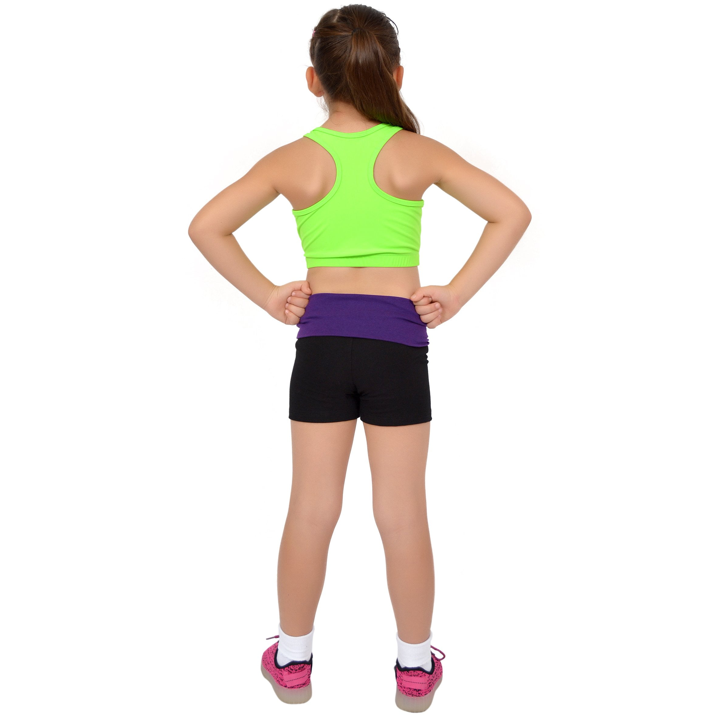 Stretch is Comfort Womens Teamwear Foldover Yoga Shorts