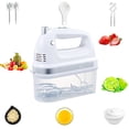 thumbnail image 1 of Cre-Heaven Hand Mixer Electric, 400W Power handheld Mixer for Baking Cake Egg Cream Food Beater, Turbo Boost/Self-Control Speed + 5 Speed + Eject Button + 5 Stainless Steel Accessories, 1 of 10