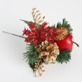 thumbnail image 2 of Final Clearance! 1/3/5 Pack Christmas Artificial Flowers Decoration Tree Ornament Fake Berry Bell Flower Branch For  Tree Home Decoration, 2 of 6