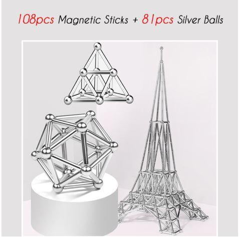 magnetic sticks building set