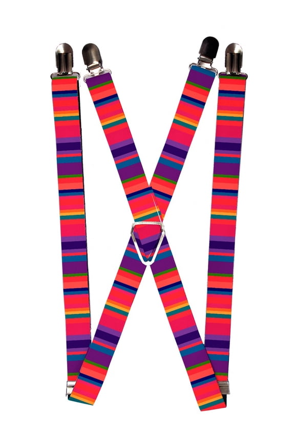 Colorful Rainbow Vertical Stripes Suspenders