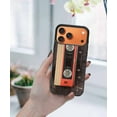 thumbnail image 5 of WIRESTER Shockproof Soft Rubber Cover Case for Apple iPhone 17 Pro Max 6.9" 2025, Red Vintage Cassette Tape, 5 of 5