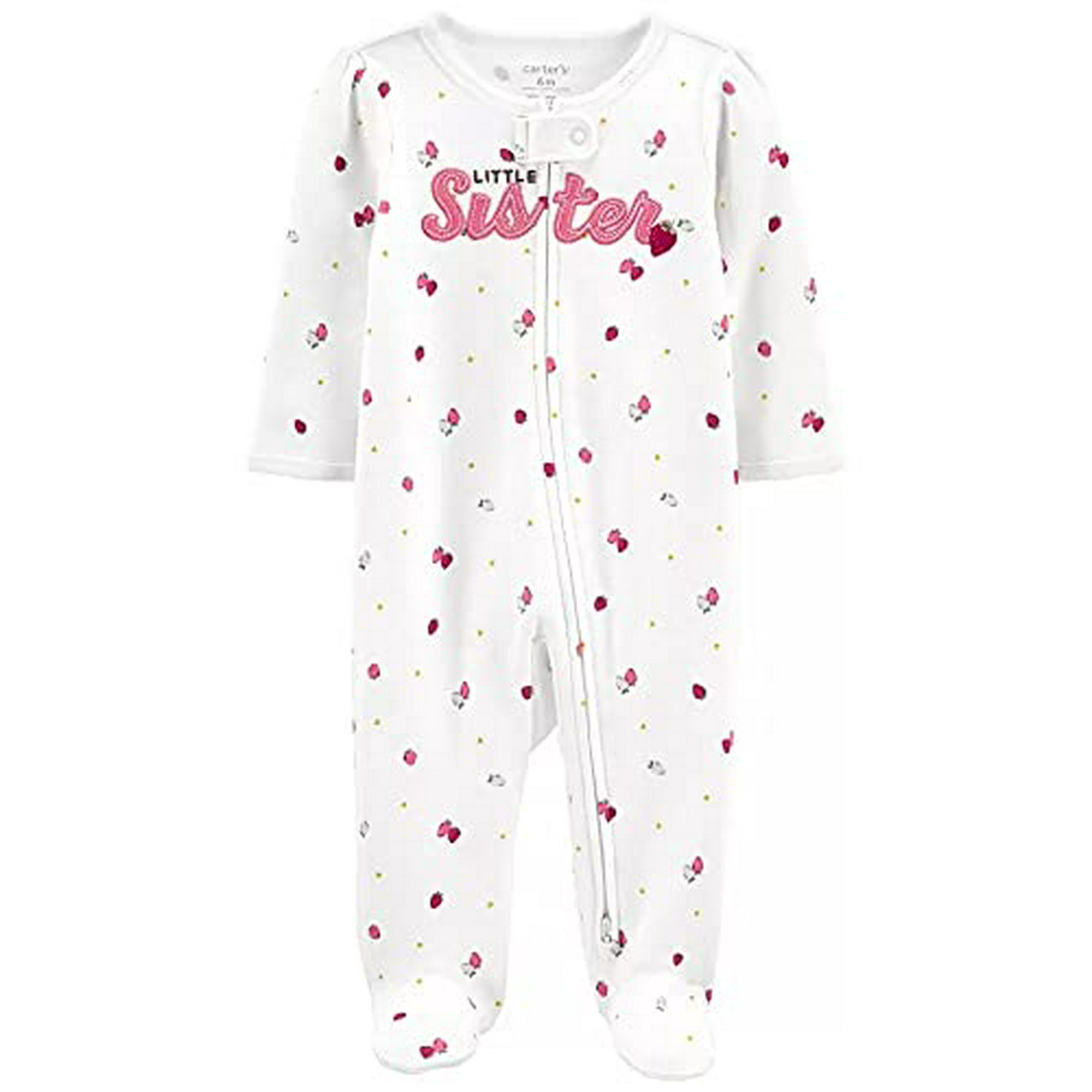 Pyjama pour Bebe Fille et Enfant en Bas Age 9 Mois Petite S ur Petits Fruits Walmart