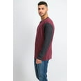 thumbnail image 2 of Club Room Chandail Henley Thermique pour Homme (Prune Rouge/charbon, Grand), 2 of 4