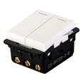 thumbnail image 3 of Interruptor Sencillo Doble Leviton Blanco 1/2", 3 of 3