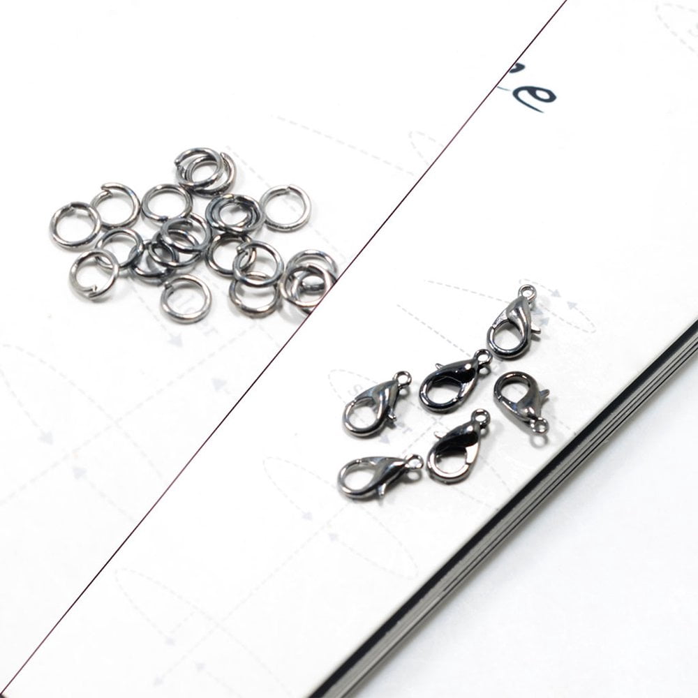 Lot De Crochets Fermoir Type Homard Pour Bijoux DIY - En Métal, Tailles 0,5cm Et 1,3cm - Pour Colliers, Bracelets
