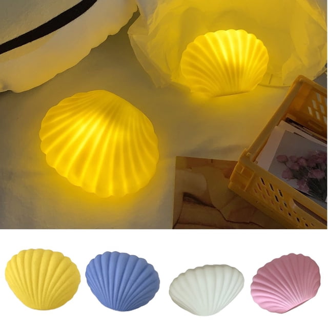 Lampe Atmosphère Décorative Coque en Vinyle Multi-Usage Petite Veilleuse pour Bureau