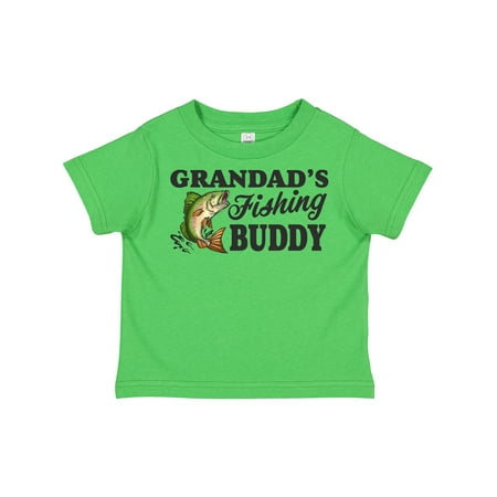 

Inktastic Grandad s Fishing Buddy Gift Toddler Boy Girl T-Shirt