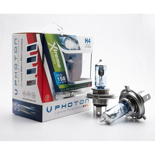 Mathis Mom elite Photon H4 Xtreme Vision Xenon Effect 5000K Pure White Upgrade Halogen Bulb - 100% Brighter than OEM, Pack of 2 - Walmart.com Mathis Mom elite Photon H4 Xtreme Vision Xenon Effect 5000K Pure White Upgrade Halogen Bulb - 100% Brighter than OEM, Pack of 2 - Walmart.com