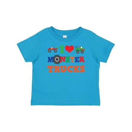 

Inktastic I Love Monster Trucks Gift Baby Boy or Baby Girl T-Shirt