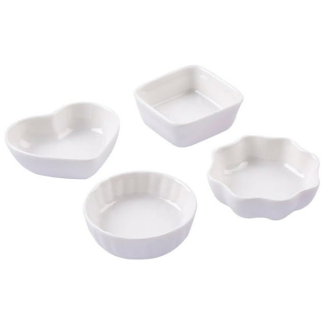 Healthy And Sturdy Ramekins, Simple And Classic Design For Timeless Appeal, Dishwasher Safe, Microwave Safe, Freezer Safe Storage, Set Of 4