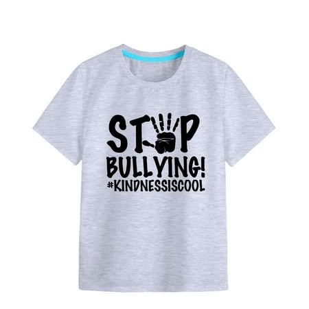 

Girls T Shirts Soft Short Sleeve Crew Neck 6 Color Printed T Shirt Girl T-Shirts