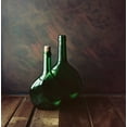 thumbnail image 2 of Laercio, Luiz 26x26 White Modern Wood Framed Museum Art Print Titled - Two Green Bottles, 2 of 4