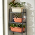 thumbnail image 2 of Maceta rectangular para plantar, maceta para verduras, jardinería familiar, maceta para balcón, resina, cantidad engrosada, 2 of 5