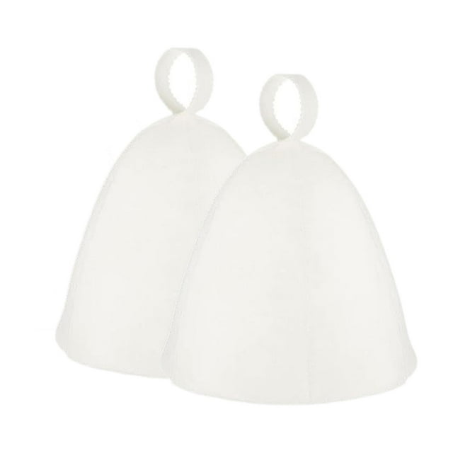 2 piezas de gorro de sauna, gorro de vaporizador, protector de cabello, toalla envolvente, gorro de baño con aislamiento térmico, cómodo para hombres 2 piezas blancas
