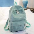thumbnail image 1 of Backpack Style Soft Fabric Backpack Female Corduroy Design School Backpack For Teenage Girls Striped Backpack Women, 1 of 4
