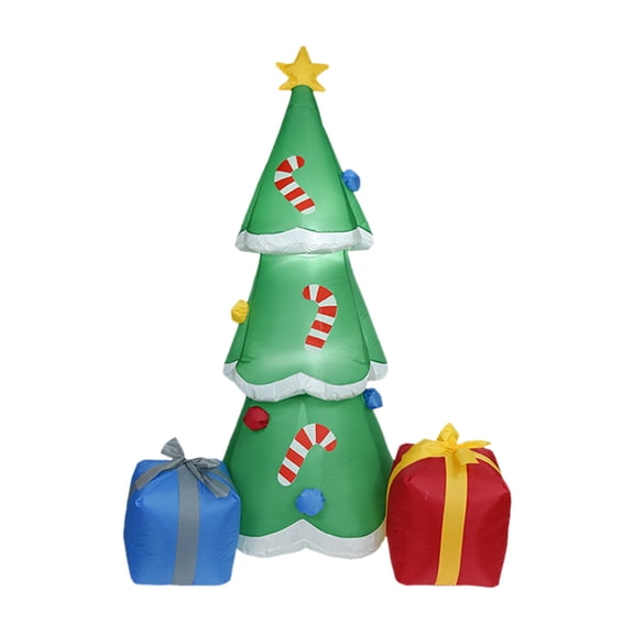 Árbol de Navidad inflable de Navidad de 6 pies con cajas de regalo en forma de LED Inflables de Navi Tomshoo  Inflables