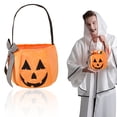 thumbnail image 4 of Halloween Pumpkin Bucket For Adults, Foldable Halloween Candy Baskets With Embroidery, Pumpkin Bucket Candies Basket With Handle For Halloween Party Decorations,4Pcs, 4 of 4