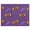 Purple Rugby Ball, variant on Kids Blanket 60 x 50 Inch Double-Sided Fleece Nap Mat for Travel,Orange Halloween Bats Printed Machine Washable