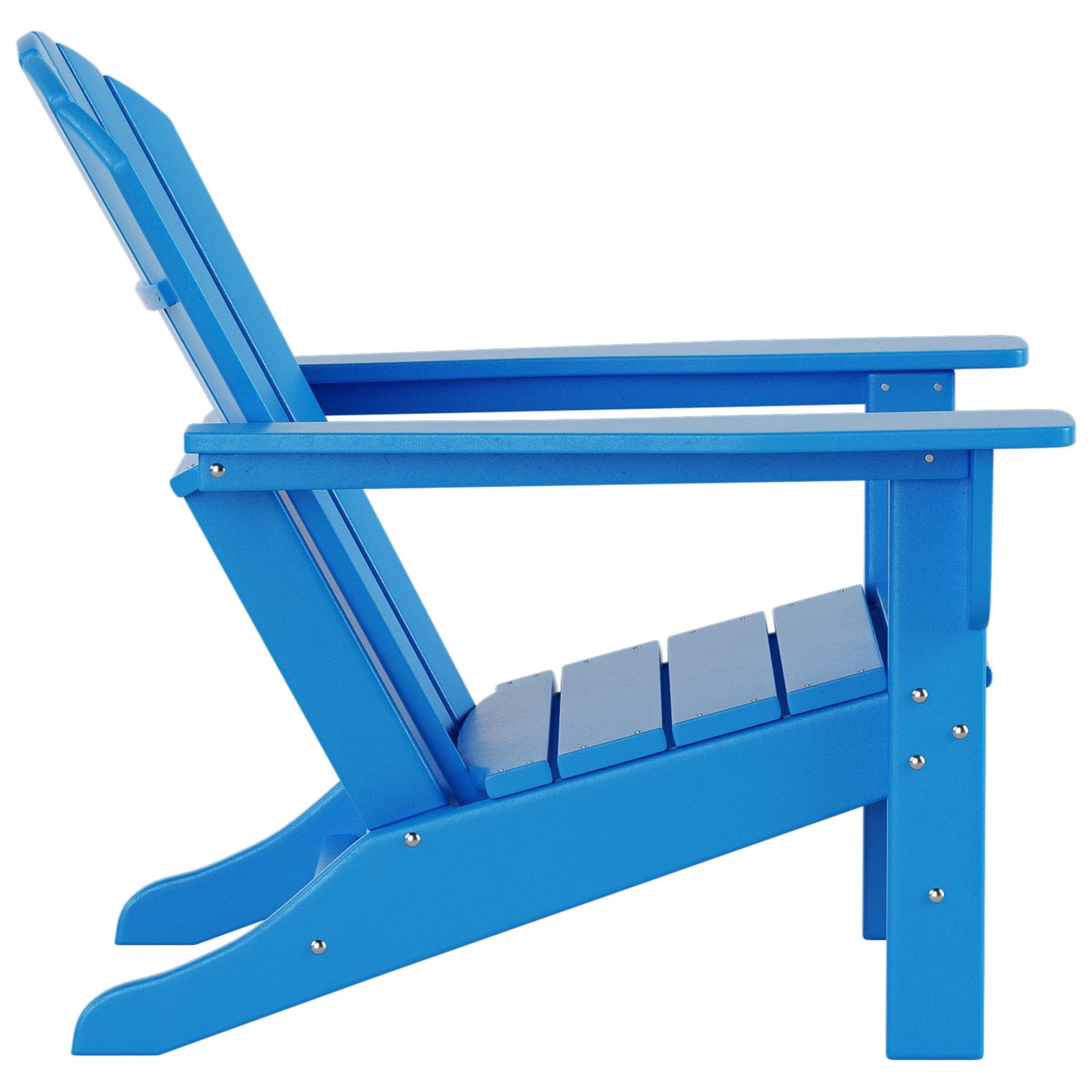 Polytrends  Altura  Outdoor Eco-Friendly All Weather Poly Patio Adirondack Chair (Set of 2) Pacific Blue