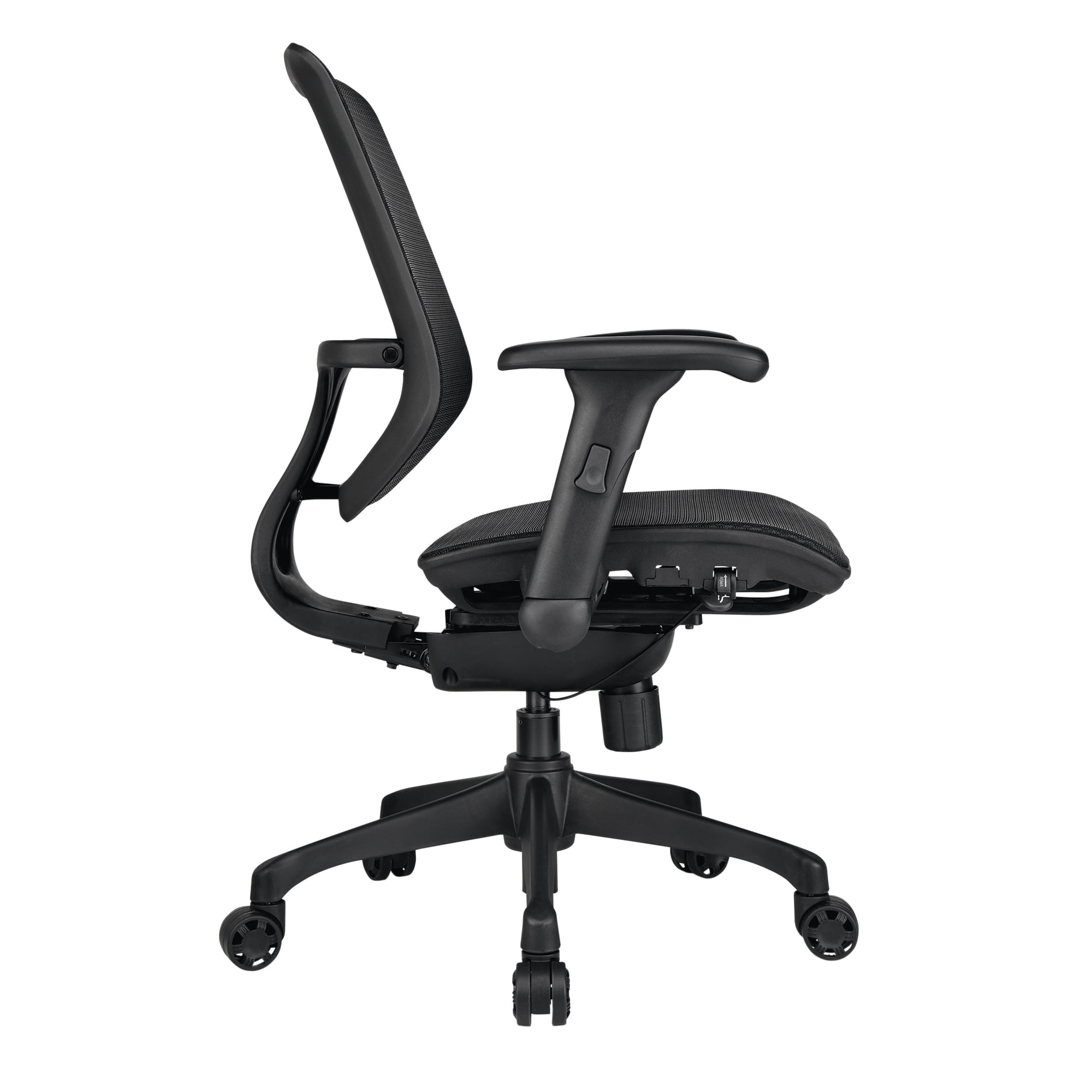 WorkPro 1000 Series Ergonomic Mesh Mesh Mid Back Task Chair Black Black BIFMA Compliant