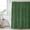 Green, variant on Black Burlap Texture Shower Curtain, Waterproof Shower Curtains for Bathroom, Farmhouse Vintage Black Washable Fabric Bathtub Curtain Set Bath Decor with 12 Hooks 48"x72"