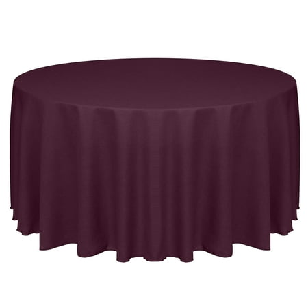 

Ultimate Textile Faux Burlap - Havana 108-Inch Round Tablecloth - Basket Weave Burgundy Red
