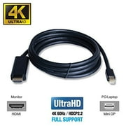 Mini DisplayPort 1.4 to HDMI 2.0b Active Cable 6FT HDR