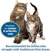 Kitty Go Here Senior Cat Litter Box for Cats Who Cant Cope With A Traditional Litter Box Lavender