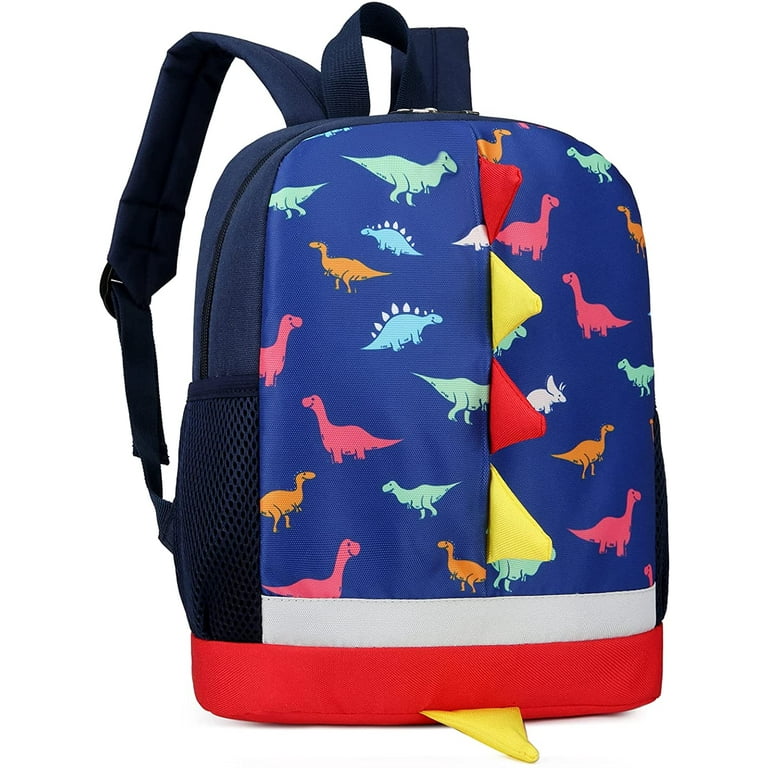 VATENIC Kids Toddler Backpack Boys with Strap Dinosaur Kindergarten Leash  Bookbag,Blue A